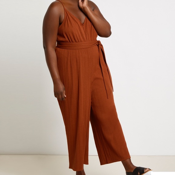 Eloquii Pants - Eloquii Wide Leg Jumpsuit